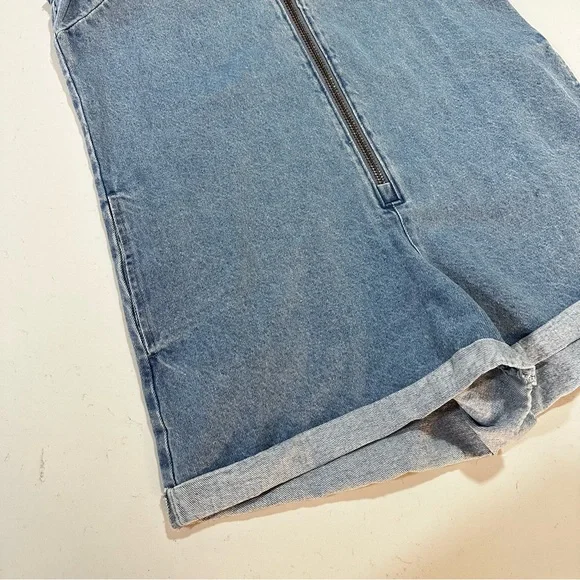 Show Me Your MuMu Denim Zip Up Romper - Size M - Picture 4 of 8